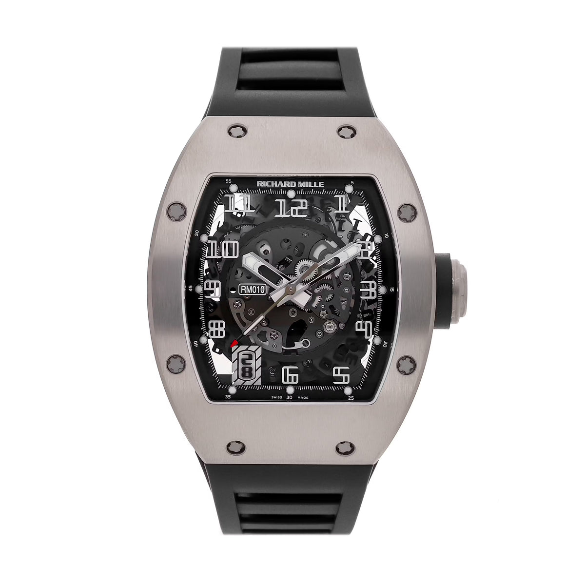 Richard Mille RM010 Titanium Black Rubber Strap