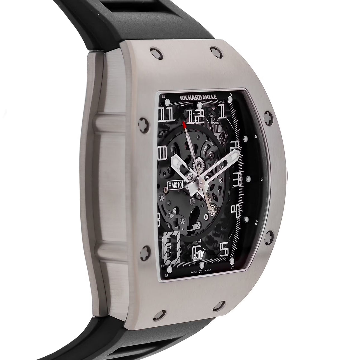 Richard Mille RM010 Titanium Black Rubber Strap